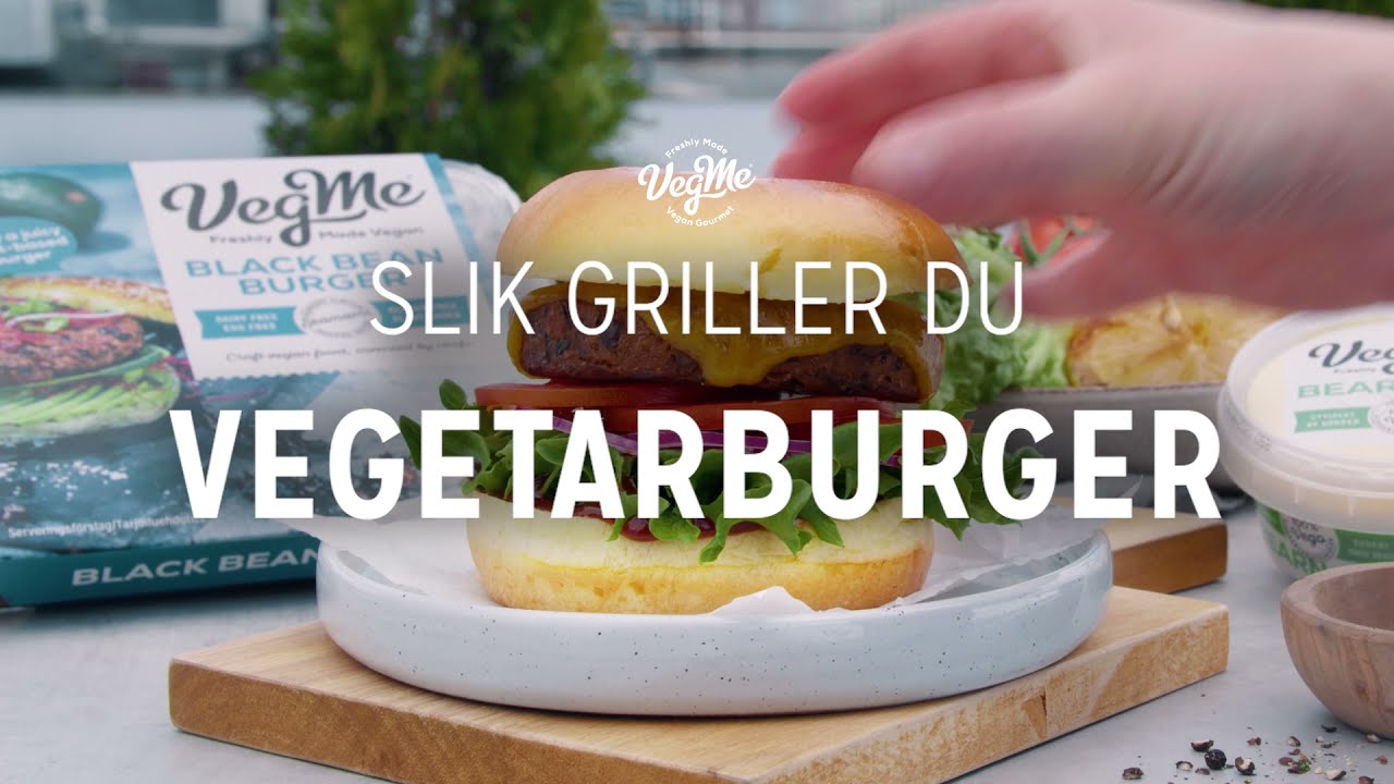 Slik griller du vegetarburger 🍔