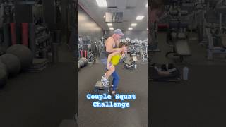 Couple Squat Challenge 🥵 #shorts #fitness #couple #funny #gym #gymmotivation #trending #challenge