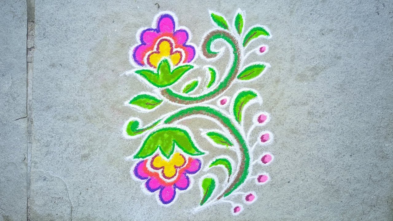 संक्रांती साठी रांगोळी🌹 simple rangoli design🌹daily use rangoli🌹freehand rangoli design🌹 rangoli 