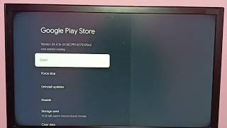 Google TV : How to Uninstall Update of Google Play Store App in Google TV Android TV screenshot 5