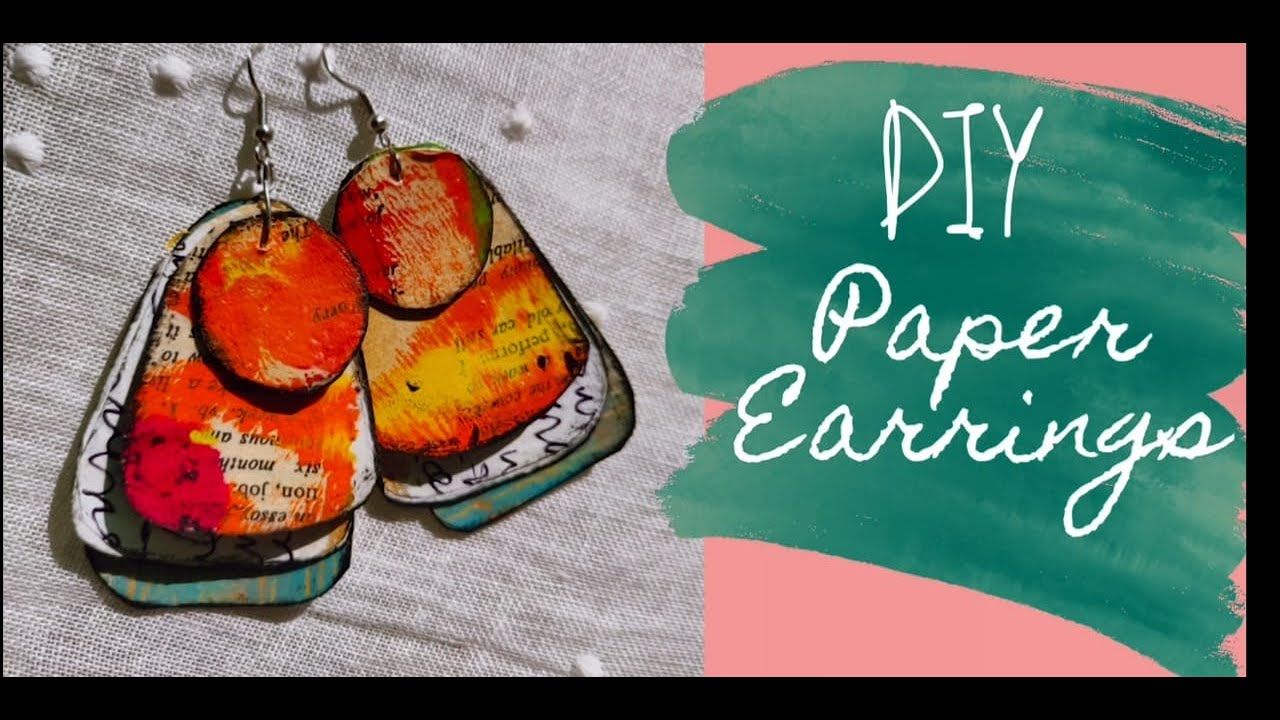 DIY paper earrings YouTube