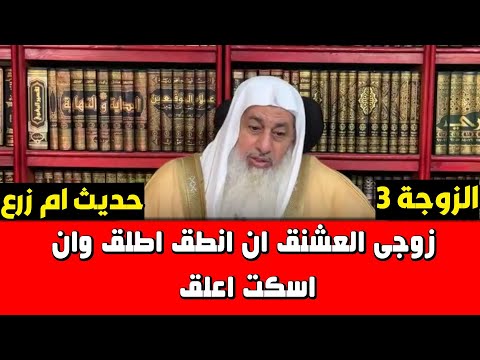 3 زوجى العشنق ان انطق اطلق وان اسكت اعلق حديث ام زرع الشيخ مصطفى العدوى