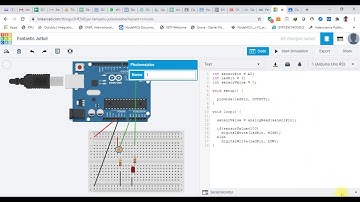 Tinkercad Arduino Automatic Light Control using Photoresistor