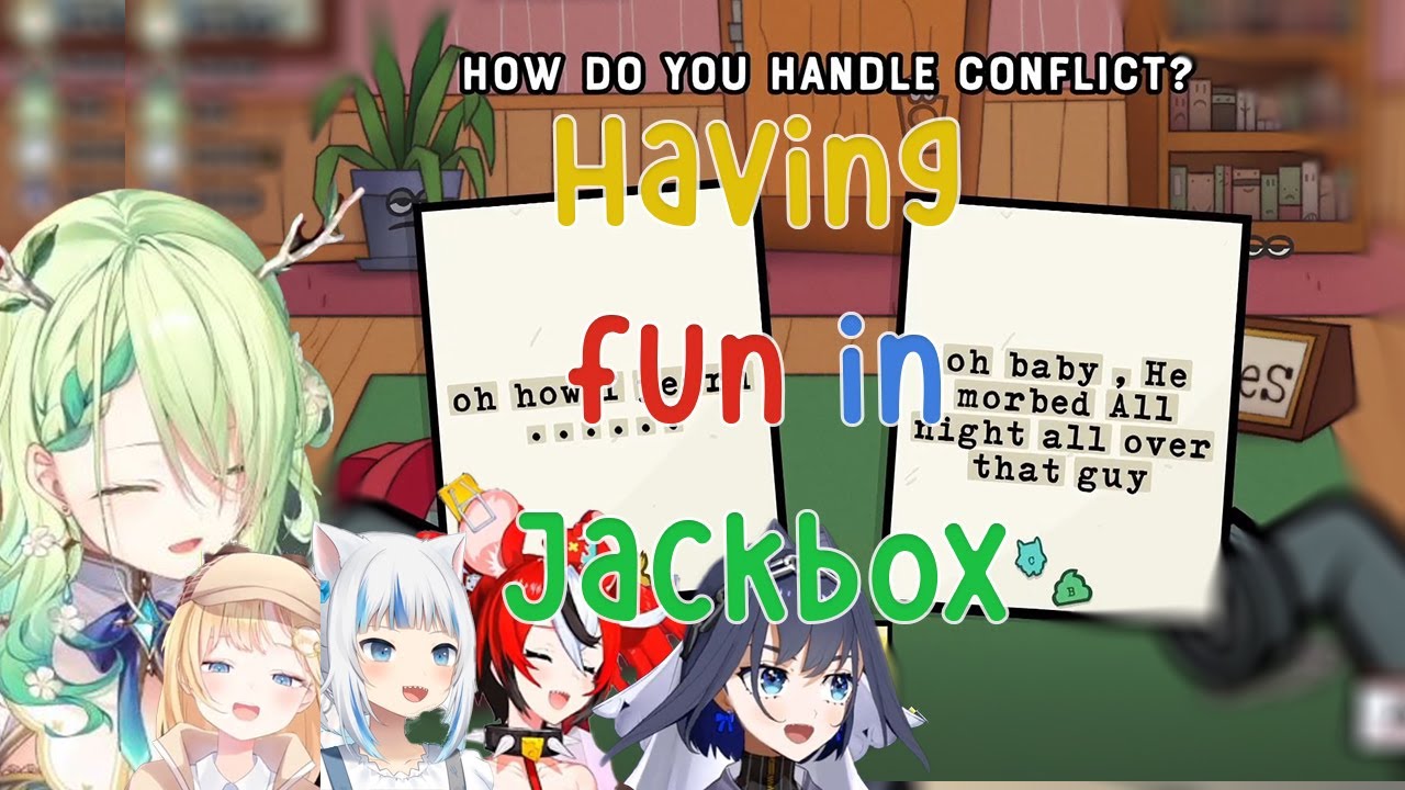 Fauna Gura Ame Kronii Bae Killing it in JackBox!!