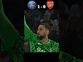 PSG VS ARSENAL | CHAMPION'S LEAGUE #shorts