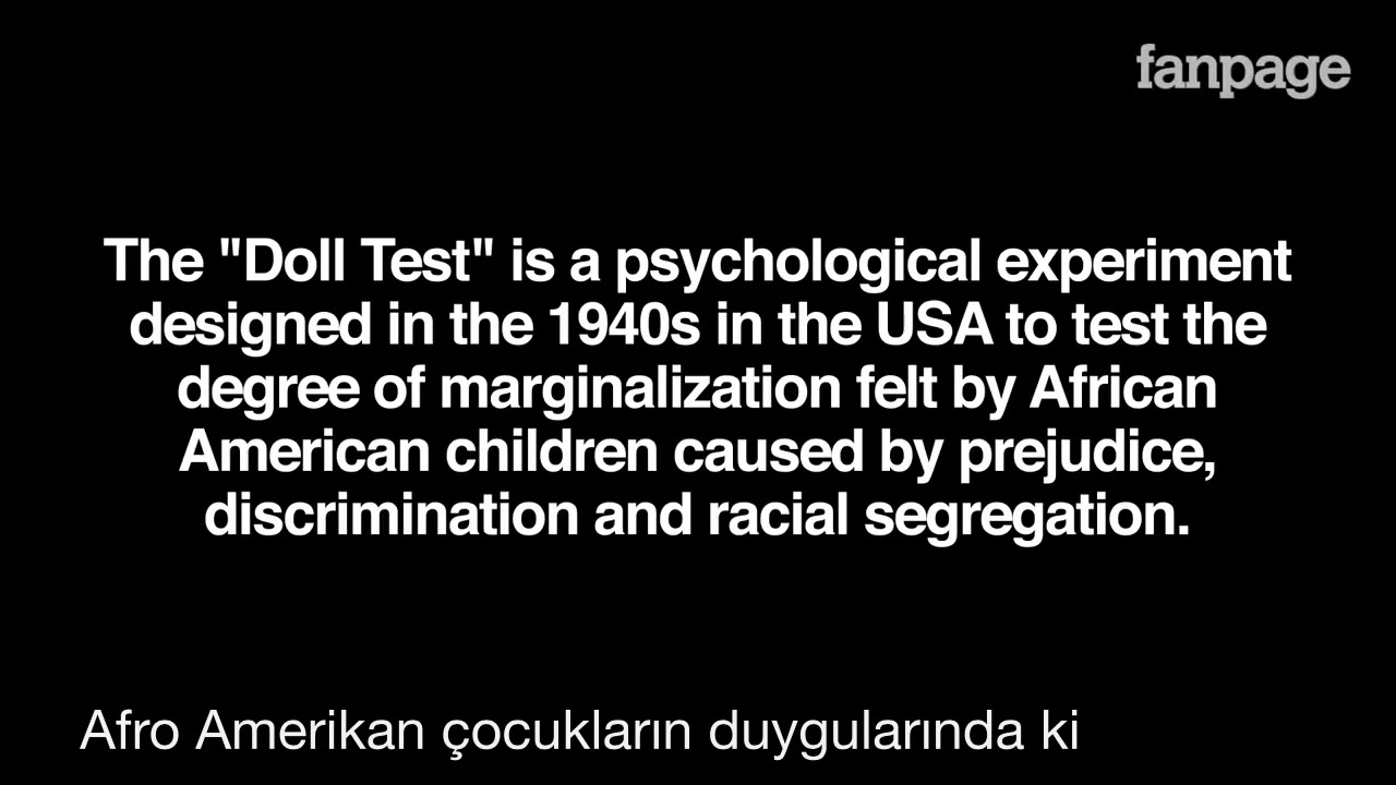 Oyuncak Bebek Testi The Doll Test YouTube
