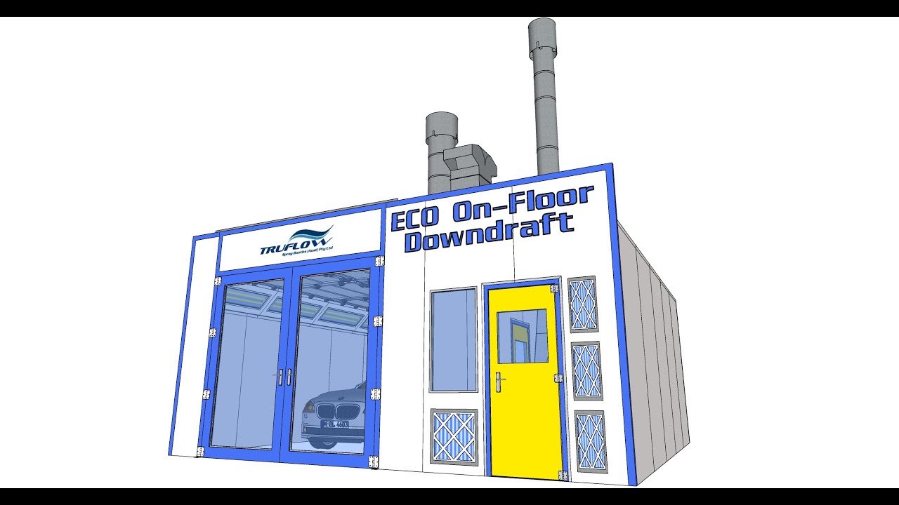 Truflow ECO On Floor Downdraft Spray Booth