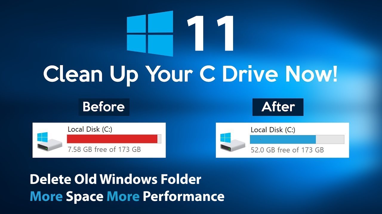 "Delete Old Windows Folder - A Game-Changer for C: Drive Space!"