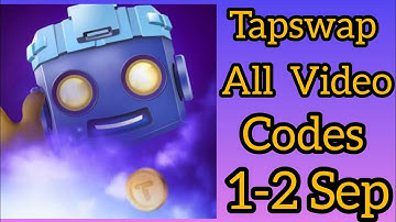 Tapswap Video code 1-2 September |Be productive working from home code | Best side hustles ideas
