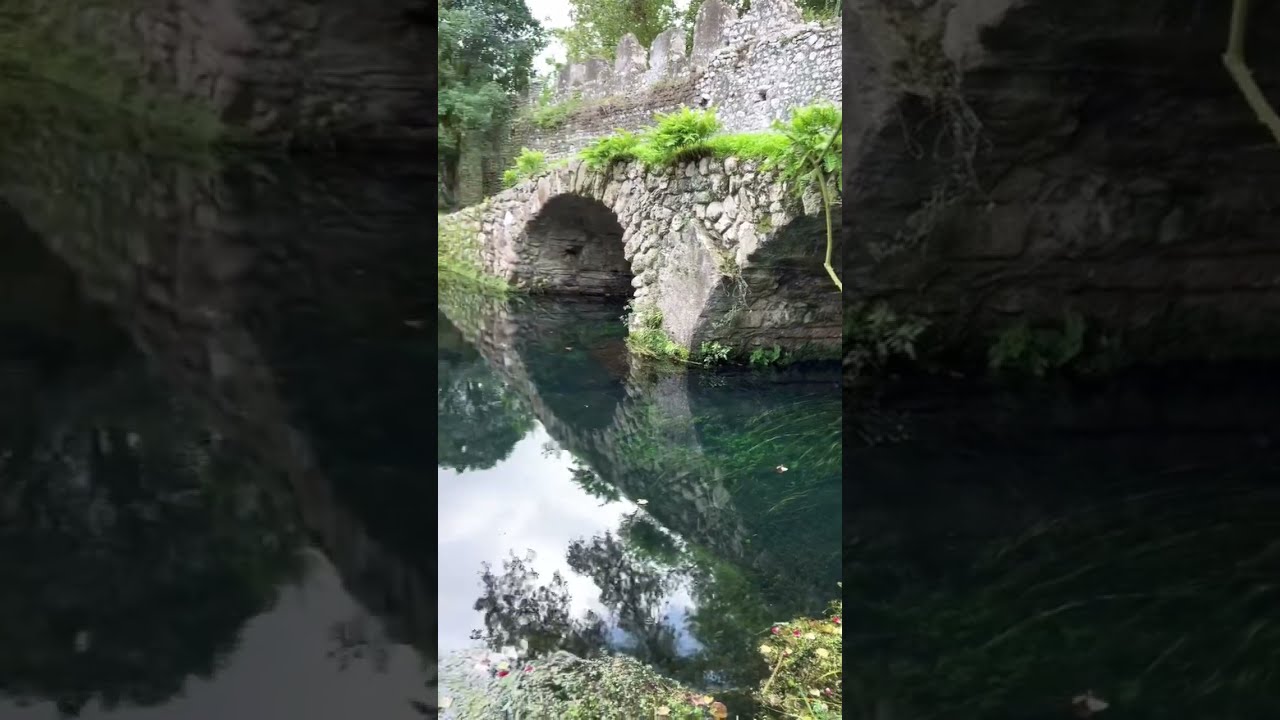 Bucolic view in Ninfa garden 