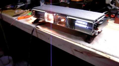 Whelen Mini Edge 9000 Strobe & Halogen Red Lightbar