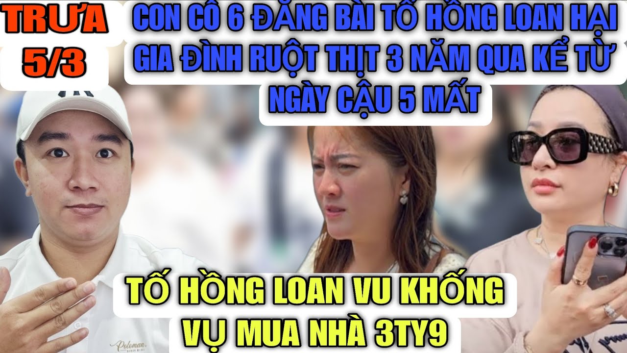Con Cô 6 Khóc Lóc Đăng Bài Tố Hồng Loan Hại Gia Đình Ruột Thịt Từ 3 Năm Qua Kể Từ Ngày CNS Mất
