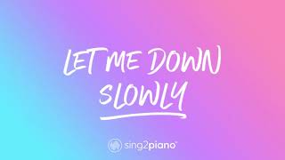 let me down - slowly piano karaoke instrumental alec benjamin