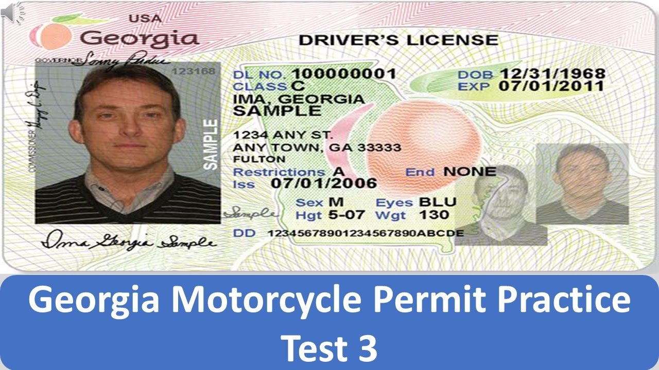 Georgia Motorcycle Permit Practice Test 3 - YouTube