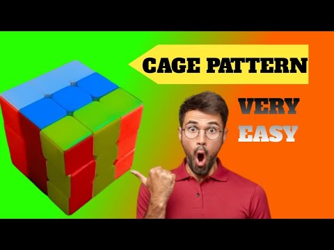 HOW TO MAKE RUBIK'S CUBE CAGE PATTERN|| SLOW TUTORIAL IN HINDI