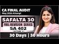 CA Final Audit Complete Revision | Lec 4 | SA 402   | May 2026| CA  Jyoti Deshwal