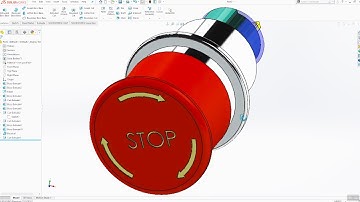 Solidworks tutorial Emergency Stop Button