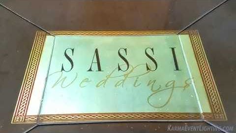 Animated Gobo Projection on Floor at Sassi by Karma Event Lighting