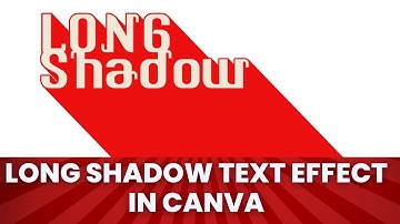 Long Shadow Text effect in Canva