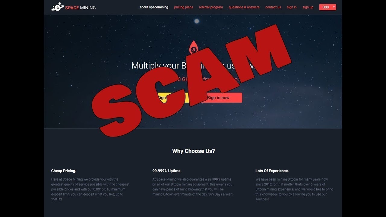 Spacemining Scammed!! DO NOT INVEST!!!