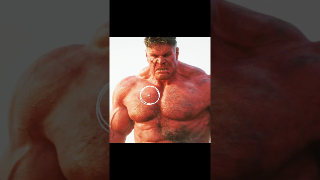 This Red Hulk detail is absolutely insane 🔥💯 #filmtok #marvel #mcu