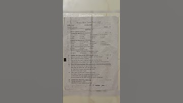 10th English 1st Midterm Question Paper 2023