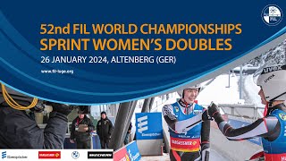 RELIVE - Sprint Women's Doubles | 52nd FIL Luge World Championships 2024 - Altenberg (GER)