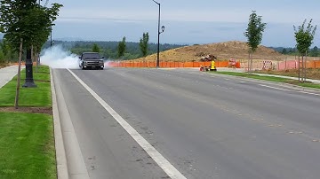 Turbo 5.3 LS swapped C10 burnout