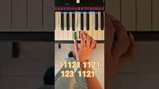 EASY PIANO TUTORIAL ✨✨ #piano #easy #funny #shorts #sound #tutorial