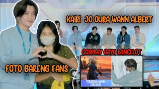 kairi cosplay lancelot | momen kairi  jo oura albert wann foto bareng fans | mobile legends