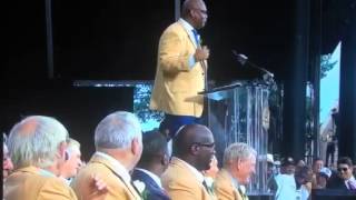 Charles Haley induction speech with a little cursing !!