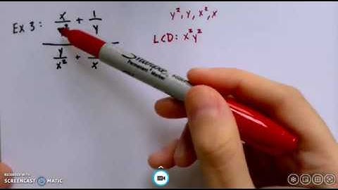 Algebra 2 | Simplifying Complex Fractions | Example 3