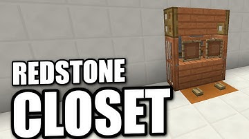 Minecraft PS4 - REDSTONE CLOSET - Tutorial ( PS3 / XBOX / WII U )