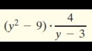 (y^2-9) * 4/(y-3), simplify