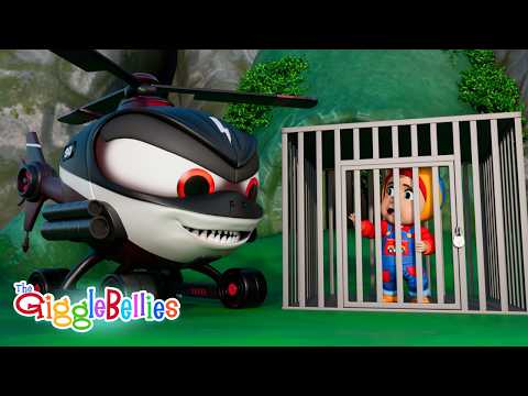 Monty Is In Danger | Bad Helicopter | Nursery Rhymes - GiggleBellies