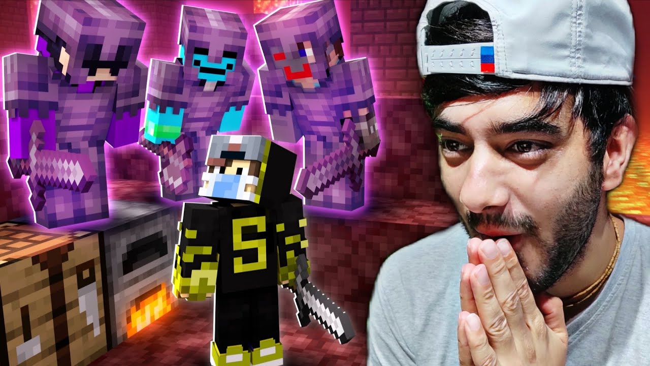 1 VS 3 Speedrunner VS Netherite Hunter 😱 | Minecraft Manhunt