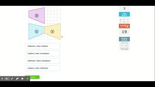 IXL | Describe a sequence of transformations | 8th grade math