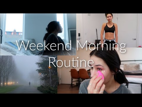 Productive Weekend Morning Routine | Gym, Makeup, Outfit