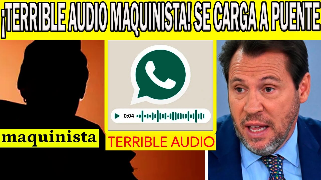 ¡TERRIBLE AUDIO MAQUINISTA! SE CARGA A ÓSCAR PUENTE POR ACCIDENTE DE ADAMUZ -CÓRDOBA- PEDRO SÁNCHEZ