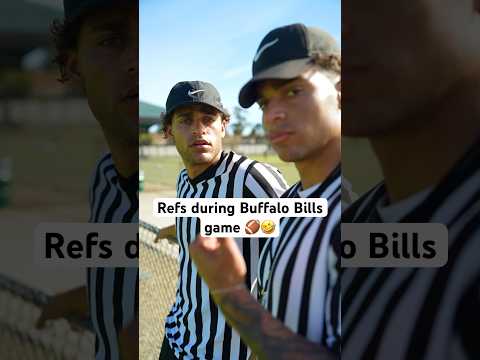 Refs during the Buffalo Bills game 🏈🤣 #nfl #comedyshorts #sketchcomedy