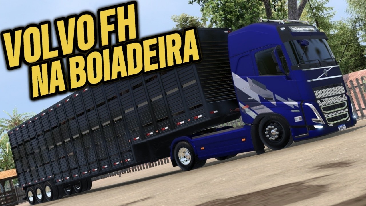 EURO TRUCK SIMULATOR 2 V 1.58 - PRESSÃO NO VOLVO FH NO PUXE DA BOIADEIRA