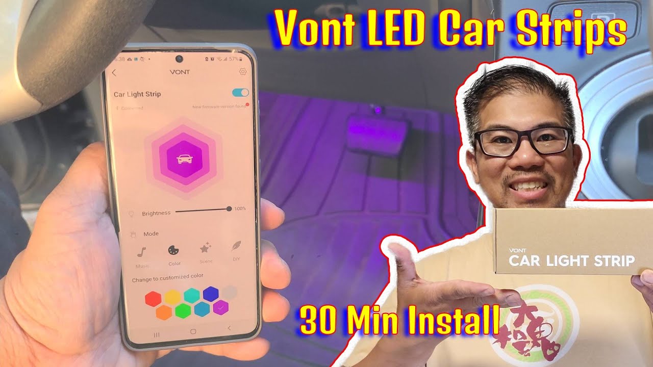 How to install Vont LED Car Light Strips YouTube