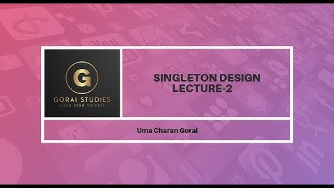 Implementation of Singleton Design Pattern | Singleton Design Pattern | Lazy Initialization