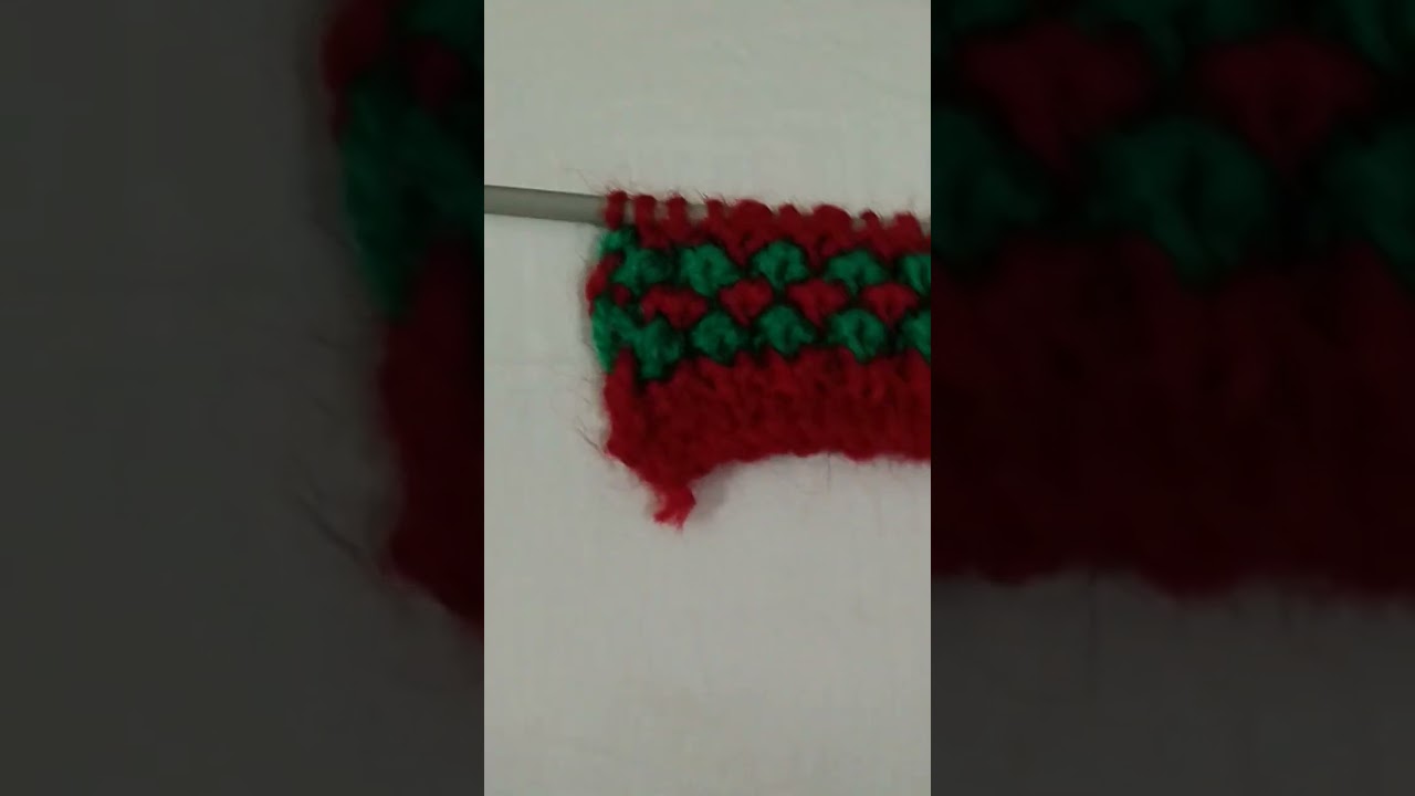 do rangon ka bahut hi sunder design kisi bhi sweater mein apply kariye 