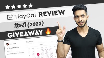 Tidycal Review हिन्दी (2023) 🔥 + 2 TidyCal Lifetime Accounts Giveaway ❤️