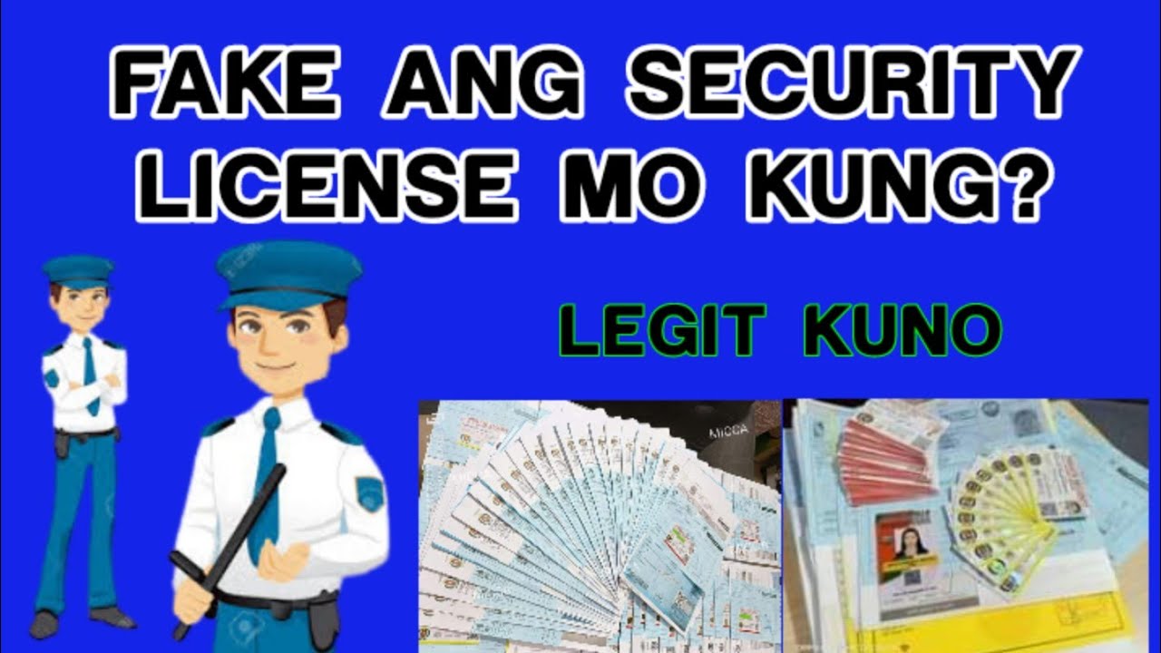 FAKE SECURITY LICENSE NAGKALAT YouTube