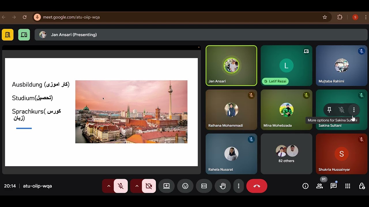 #جلسات‌هفته‌‌وار آماده‌سازی دانشجویان برای ورود به دانشگاه‌های آلمان (Studienkolleg)