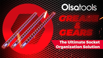 Olsa Tools Grease & Gears Series: Magnetic Aluminum Socket Organizer