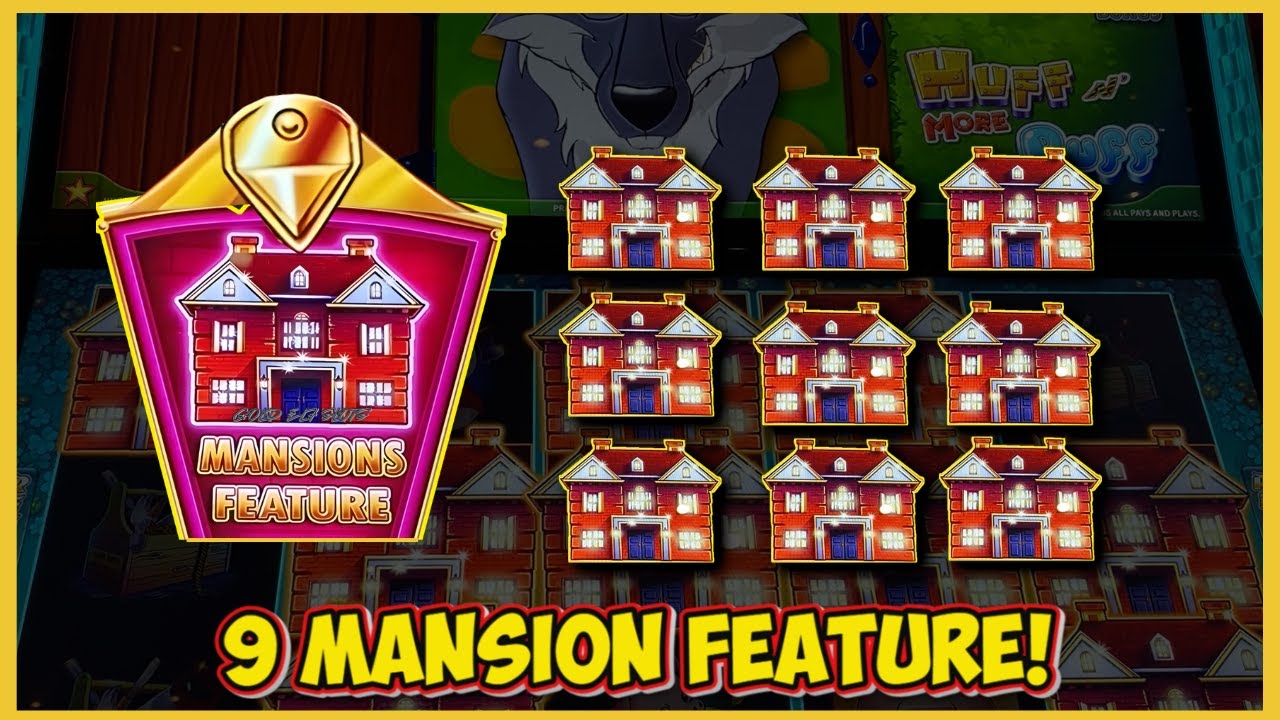 🏰9 MANSIONS 150X WIN! STUNNING Huff N' More Puff Slot Win on L&W   MASSIVE Bonus!🎰💰