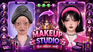 Satisfying makeup video 💄#makeover#gameplay#fun with creativity  screenshot 2